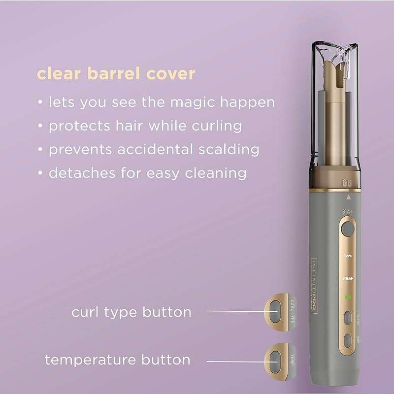 INFINITIPRO by CONAIR Curl Secret MINI Automatic Curling Iron - 1/2-inch Barrel - Cordless Hair Curler for All Hair Types and Short to Medium Hair Lengths - Image 6