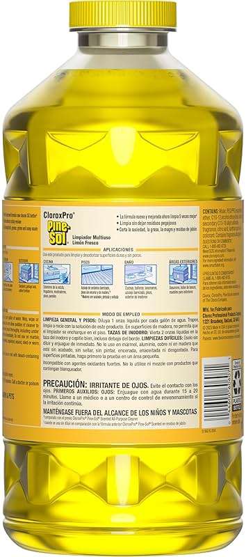 Pine-Sol Multi-Surface Cleaner, CloroxPro, 2x Concentrated Formula, Lemon Fresh, 80 Fl Oz - Image 11
