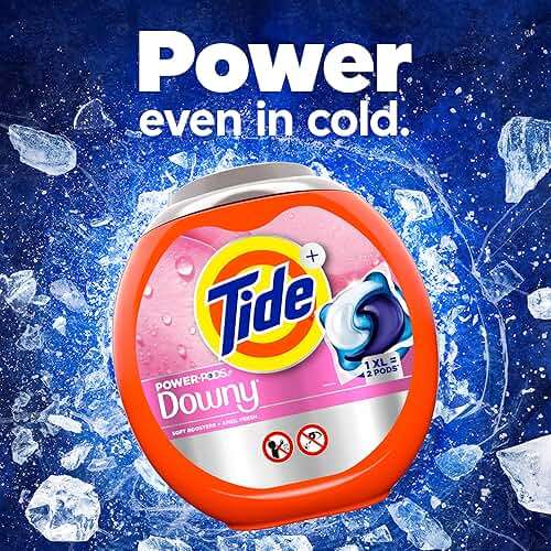 Tide Power PODs + Downy Laundry Detergent Pods, 45 Count, Soft Boosters + April Fresh - Image 9