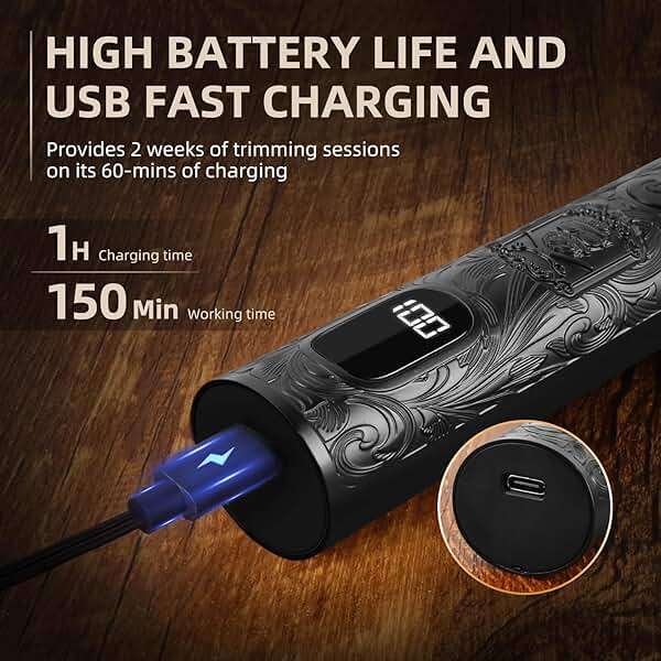 Ufree Beard Trimmer for Men, Electric Razor Shavers, Cordless Hair Clippers, 7 in 1 Beard Grooming Kit for Mustache, Body, Nose and Facial, Gifts for Men - Image 6