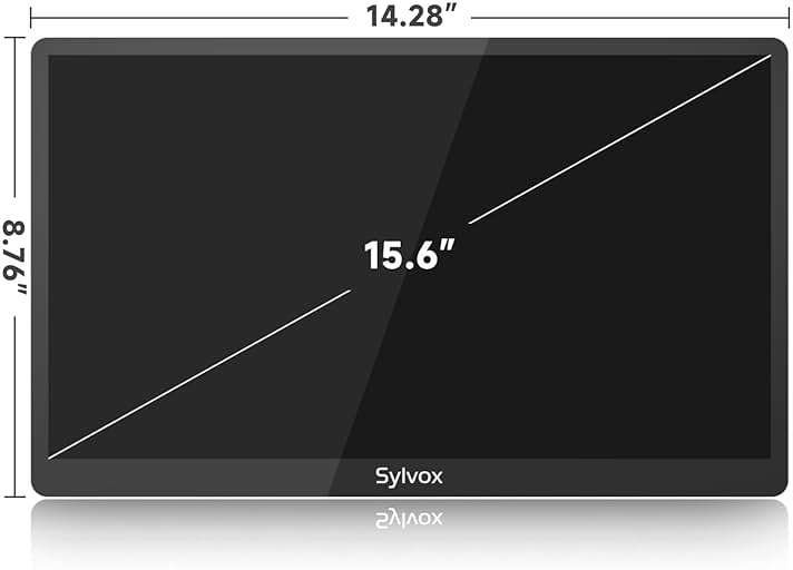 SYLVOX Kitchen TV, Small Smart TV for Kitchen, 15.6 inch 1080P Full HD Under Cabinet TVs, Google Smart Television with Voice Remote Control WiFi Bluetooth Chromecast 2 Speakers, Compact & Foldable - Image 2