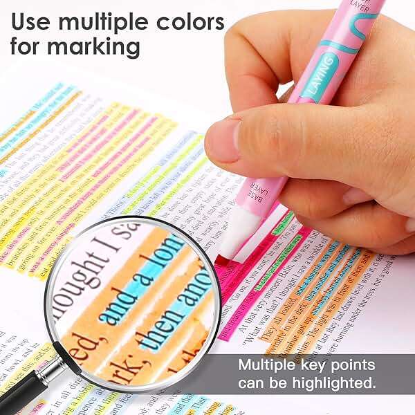 HANKU Color Layering Double Sided Markers, 16pcs 32 Colors Dual Tip Magic Markers, Broad and Fine Tips, Color Changing Washable Markers, Dry-Quickly Non-Toxic Pens for Bullet Journal, Coloring Books - Image 6
