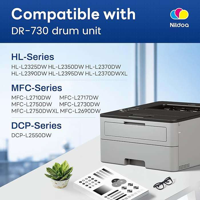 DR-730 DR730 Drum Unit [Not Toner] Replacement for Brother DR730 DR-730 DR 730 HL-L2370DW MFC-L2710DW MFC-L2750DW Printer Drum, 1 Pack - Image 2