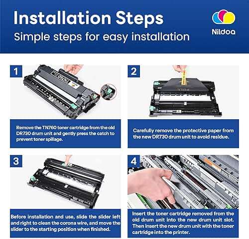 DR-730 DR730 Drum Unit [Not Toner] Replacement for Brother DR730 DR-730 DR 730 HL-L2370DW MFC-L2710DW MFC-L2750DW Printer Drum, 1 Pack - Image 5