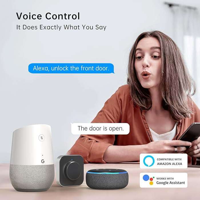 Smart Keyless Entry Door Lock - Fingerprint Electronic Deadbolt Touchscreen Keypad SMONET Biometric Digital Bluetooth Door Lock Smart Deadbolt Compatible with Alexa for Homes and Hotel - Image 6