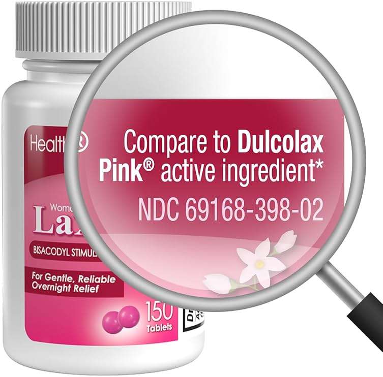 HealthA2Z® Woman's Gentle Laxative | Bisacodyl Stimulant Laxative 5mg | Constipation Relief | Gentle and Reliable | Overnight Relief (150 Tablets) - Image 4