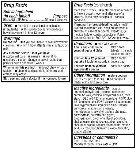 HealthA2Z® Woman's Gentle Laxative | Bisacodyl Stimulant Laxative 5mg | Constipation Relief | Gentle and Reliable | Overnight Relief (150 Tablets) - Image 5