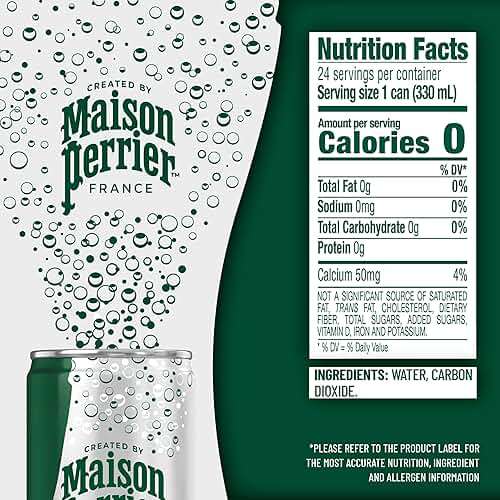 Maison Perrier Ultimate Sparkling Water, 11.15 Fl Oz Cans, 8 Count, 3 Pack - Image 2
