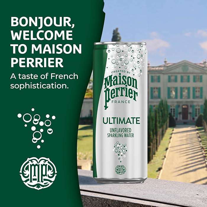 Maison Perrier Ultimate Sparkling Water, 11.15 Fl Oz Cans, 8 Count, 3 Pack - Image 4