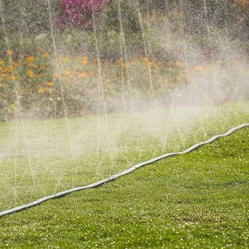 DXront Sprinkler Soaker Hose 50ft for Garden Lawn, Watering Pipe with Holes, High-Efficiency Water-Saving Garden Irrigation System, Drip Hose Sprinkler - Image 2
