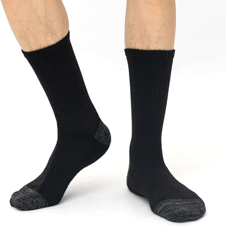 JOYNÉE 8 Pairs Mens Crew Cushion Socks Work Athletic Running Socks Casual Breathable Socks for Men,Sock Size:10-13 - Image 8