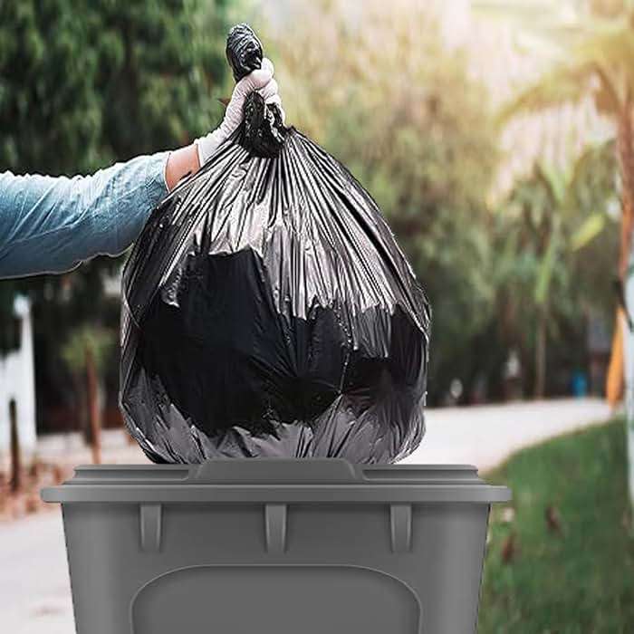 BEIDOU-PAC 13 Gallon Trash Bags, 250 Count Black Tall Kitchen Garbage bags, Multi-purpose Trash Can Bin Liners for Bathroom, Office, Industrial, Commercial, Janitorial, Municipal, Recycling - Image 2