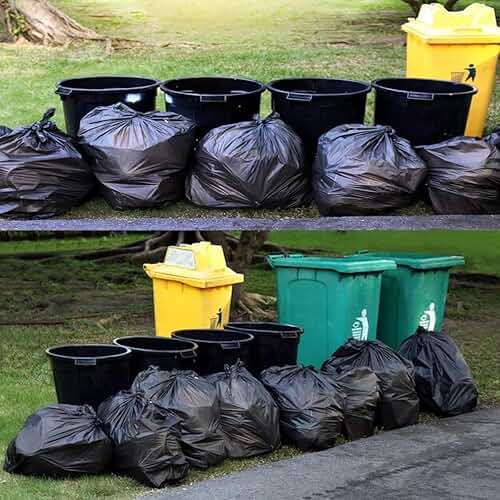 BEIDOU-PAC 13 Gallon Trash Bags, 250 Count Black Tall Kitchen Garbage bags, Multi-purpose Trash Can Bin Liners for Bathroom, Office, Industrial, Commercial, Janitorial, Municipal, Recycling - Image 8