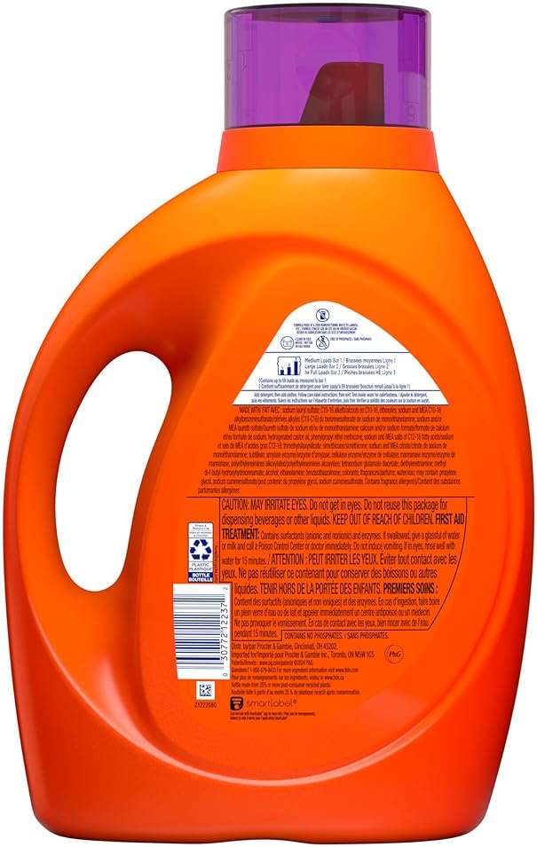 Tide Ultra Febreze Liquid Laundry Detergent, Spring and Renewal scent, 84 fl oz, 59 Loads, Laundry Detergent Liquid with All-Day Freshness - Image 12
