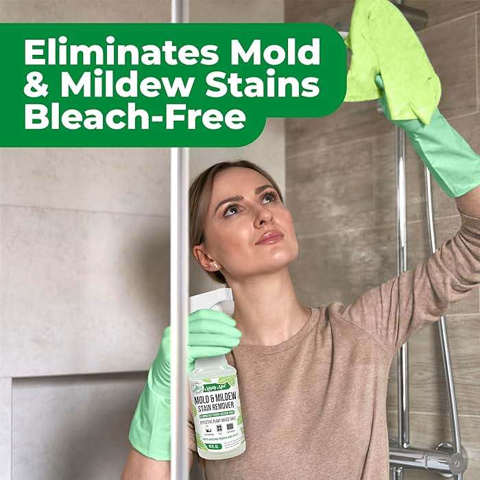 Mighty Mint Mold & Mildew Stain Remover Spray, Rapid Clean for Bathroom, Kitchen, Hard Water, Outdoors, Natural Peppermint Scent, 16oz - Image 3