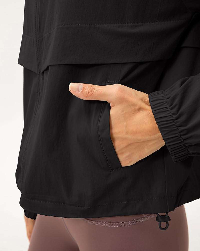 Gacaky Women's Lightweight Athletic Jacket Sun Protection Full Zip Long Sleeve Shirts Workout Track Jackets with Pocket - Image 3
