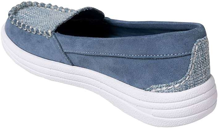 Lamo Women's Katya Loafers for Women – Lightweight, Cushioned Suede Moccasins LITE Technology, EVA Soles for All-Day Comfort, Versatile Women Loafers (Blue), 10 (M) US - Image 5