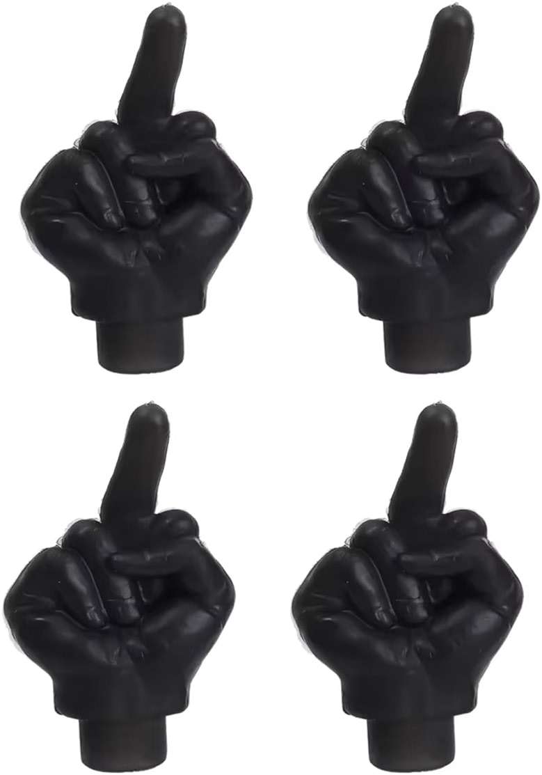 Tire Valve Stem Caps Cover, 4 Pcs Car Tire Caps, Universal Stem Covers for Cars Trucks Motorcycles SUVs and Bikes, Car Accessories (Black) - Image 9