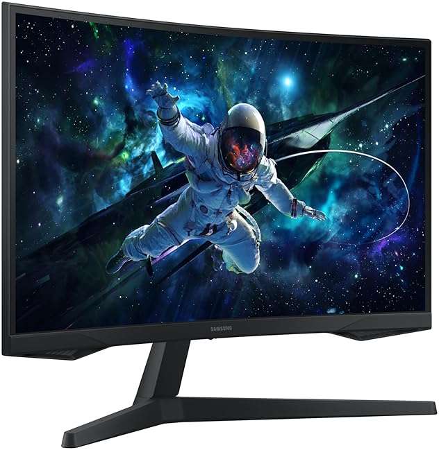Samsung 27-Inch Odyssey G55C Series QHD 1000R Curved Gaming Monitor, 1ms(MPRT), HDR10, 165Hz, AMD Radeon FreeSync, Eye Care, LS27CG552ENXZA - Image 2