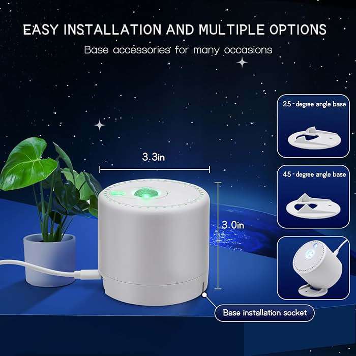HERHOTER Galaxy Projector,Star Projector with Timer and Remote Control for Adults Bedroom Decoration, Party,Star Night Light - Image 4
