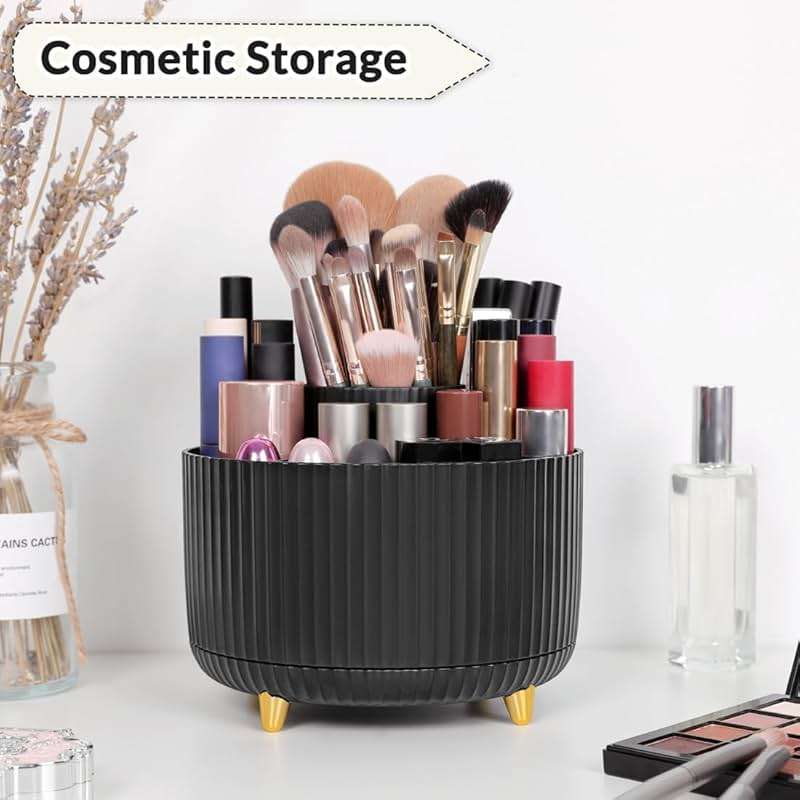 SKYDUE 360 Degree Rotating Desk Organizer, Dual-Purpose Pencil Pen Holder for Desktop, Rotating Desk Pen Organizer with 5 Slots, Office Supplies, Pencil Cup for Office, School, Home - Image 6