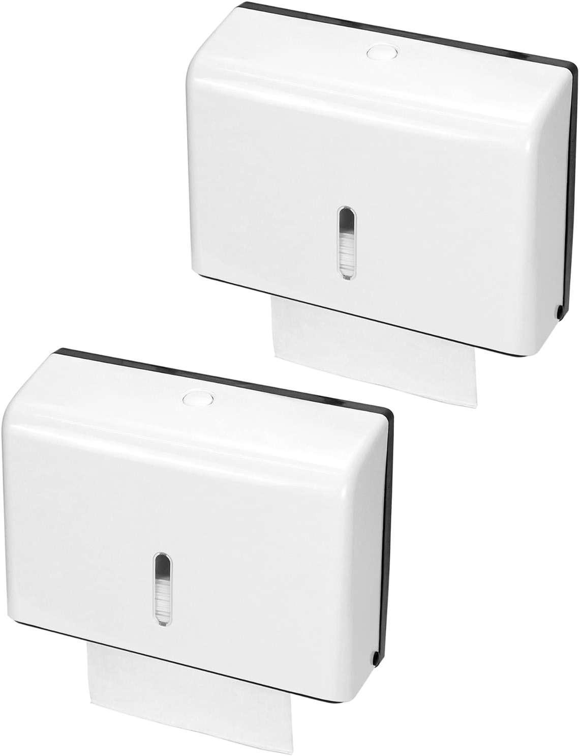 QWORK Wall Mount Paper Towel Dispenser 2 Pack – Tri-Fold Holder with Lock for Bathroom, Kitchen & Office - Image 8