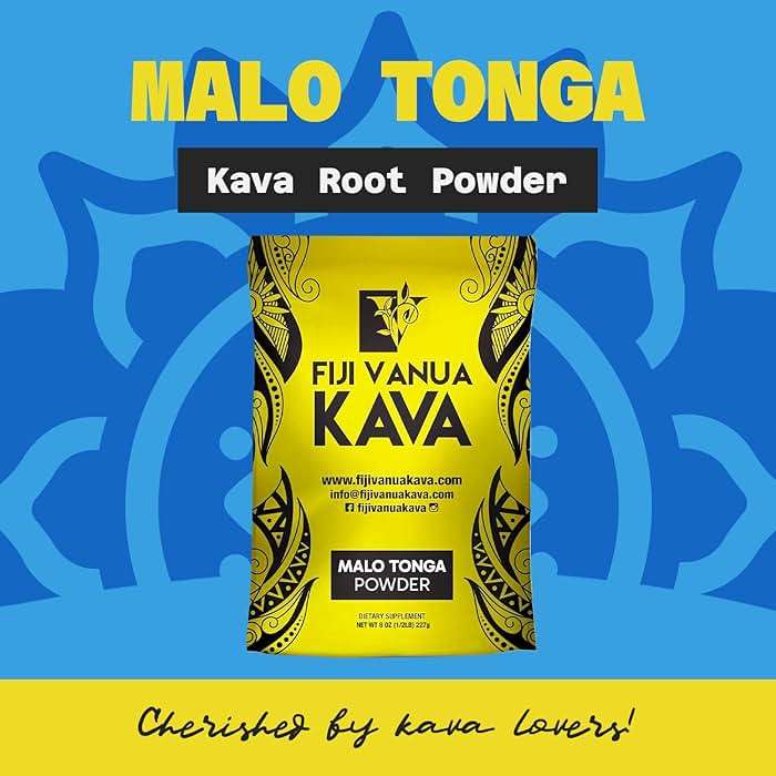 Fiji Vanua Kava-Malo Tonga Kava Drink Powder, Medium Grind Traditional Kava Root Powder, Easy to Prepare Kava Root Powder with Smooth and Creamy Taste, Premium, 8oz - Image 2