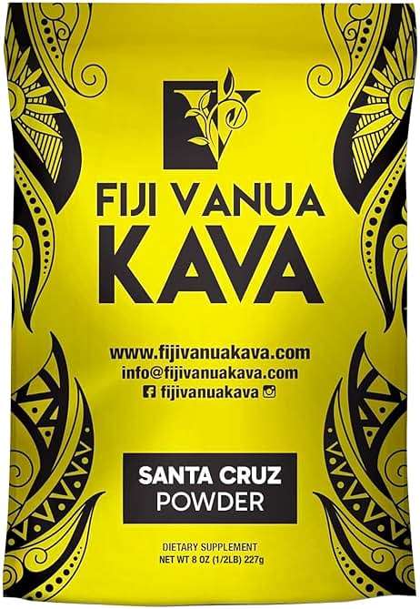 Fiji Vanua Kava Premium Santa Cruz Powder, Medium Grind Noble Root, Easy to Prepare Kava with A Smooth and Creamy Taste, Kava Root Powder, 8 oz - Image 1