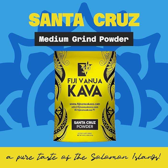 Fiji Vanua Kava Premium Santa Cruz Powder, Medium Grind Noble Root, Easy to Prepare Kava with A Smooth and Creamy Taste, Kava Root Powder, 8 oz - Image 2