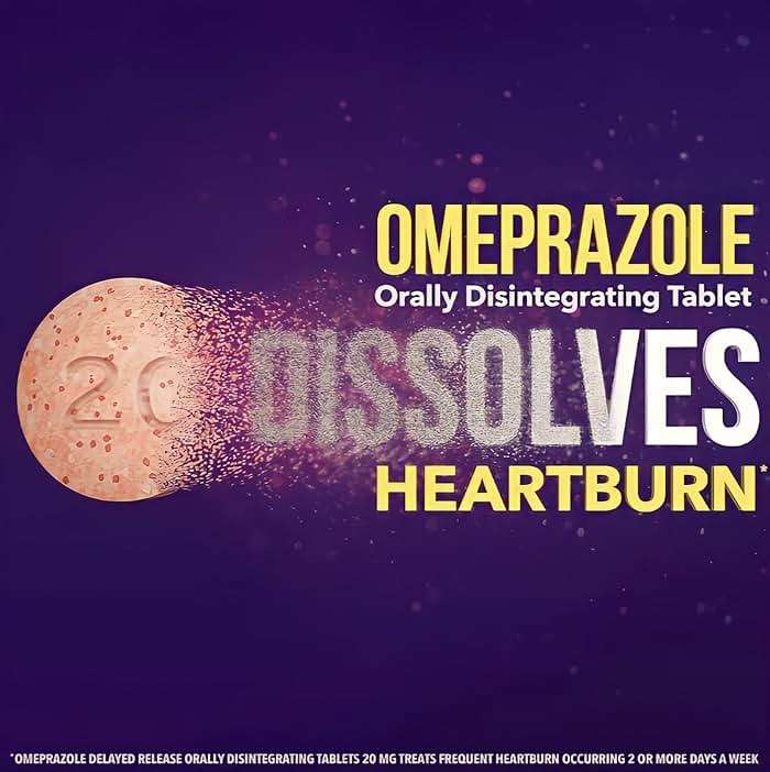 Berkley Jensen Omeprazole 20 mg, Delayed Release Dissolving Acid Reducer Pills - 3 x 14-Day Regimen, 24-Hour Effect - Heartburn Relief, Eases Acid Reflux - Strawberry Flavor 42-Count - Image 5