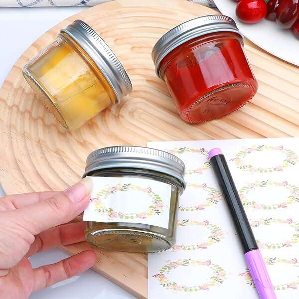 Brajttt 4oz Small Mason Jars, 9 Pack Glass Mason Jar with Regular Lids,Mini Jam Jars for Jelly, Jam, Honey, Dessert, Spice, Wedding Favor - Image 2