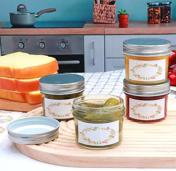 Brajttt 4oz Small Mason Jars, 9 Pack Glass Mason Jar with Regular Lids,Mini Jam Jars for Jelly, Jam, Honey, Dessert, Spice, Wedding Favor - Image 8
