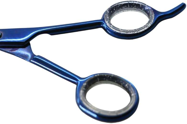 Macs Professional Hair Cutting Scissors,6.5 Inch Hairdressing Scissor, Premium Stainless Steel Razor with Sharp Edge Blade & Salon Scissors, for Men, Women, Barber, Kids, Adults, (Blue Titanium) - Image 4
