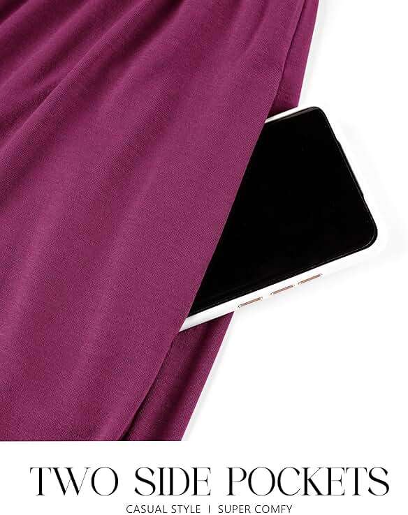 ZESICA Women's 2025 Summer Sleeveless Dress Square Neck Pleated Swing Casual Maxi Dresses with Pockets - Image 5