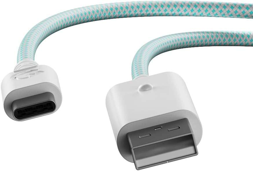 GameSir USB-C Cable for G7 SE, G7, T4 Kaleid (White & Cyan) - Image 3