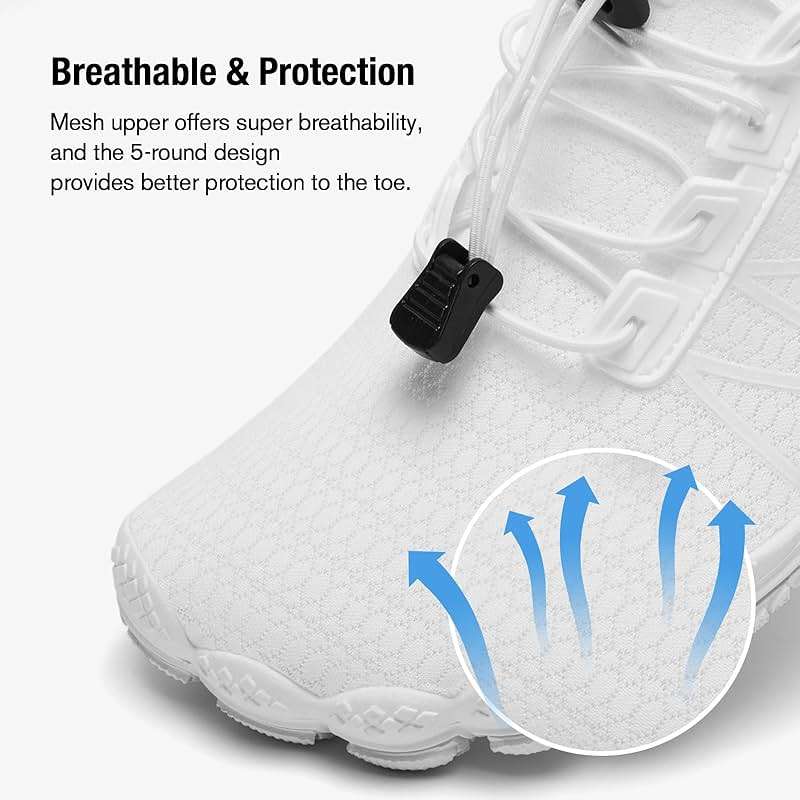 hiitave Womens Water Shoes Quick Dry Barefoot for Swim Diving Surf Aqua Sports Pool Beach Walking Yoga - Image 2