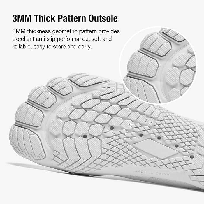 hiitave Womens Water Shoes Quick Dry Barefoot for Swim Diving Surf Aqua Sports Pool Beach Walking Yoga - Image 3