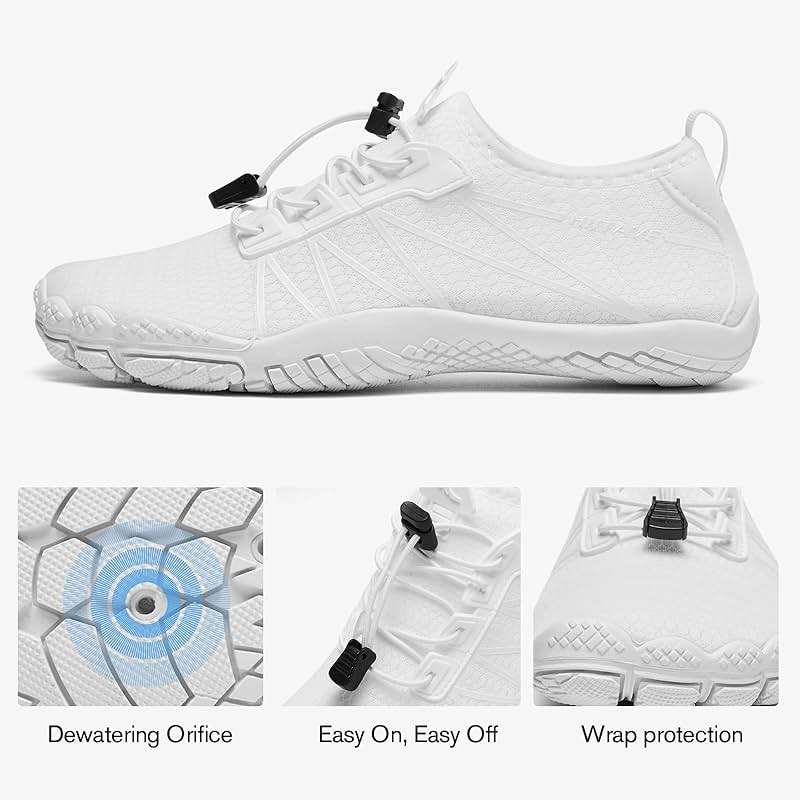 hiitave Womens Water Shoes Quick Dry Barefoot for Swim Diving Surf Aqua Sports Pool Beach Walking Yoga - Image 4