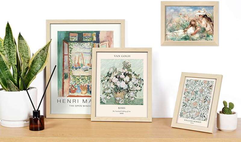 ANERZA 16 PCS Framed Sage Green Wall Art Decor, Matisse Wall Prints for Bedroom, Gallery Wall Frame Set, Abstract Posters for Living Room Aesthetic, Collage Kit Pictures, Boho Dorm Home Decor - Image 2