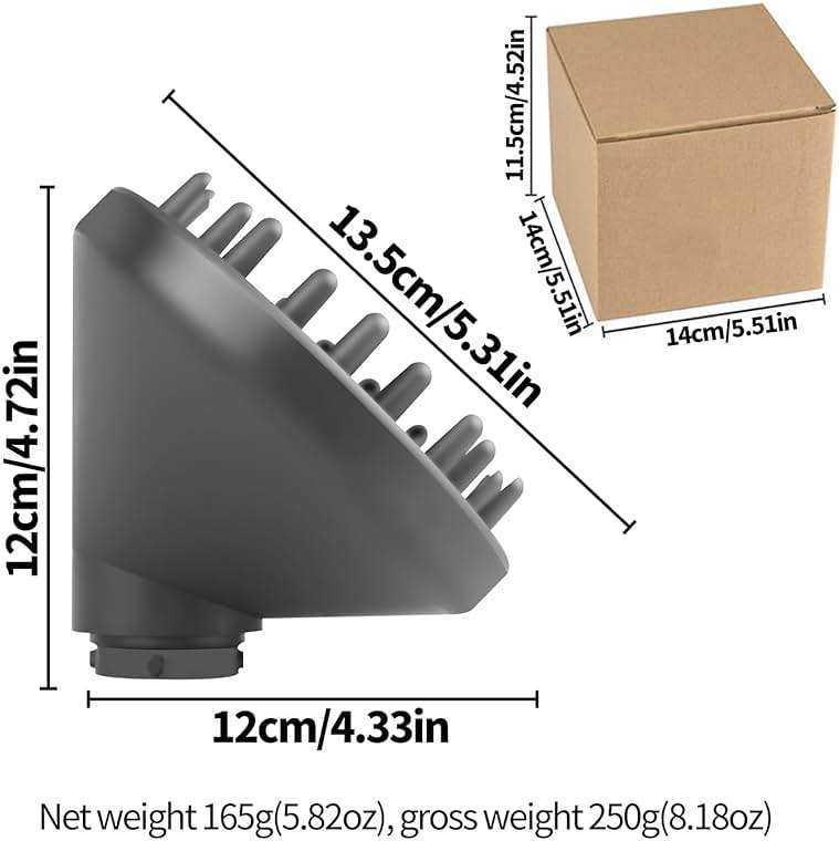 Upgraded Diffuser for Dyson Airwrap, Nozzle for All Models of Dyson Curling Iron, Diffuser Nozzle Attachment (Grey) - Image 8