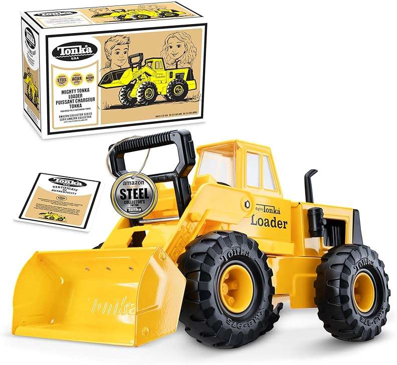 Tonka Retro Collector's Edition - Made with 2X More Steel, Kids Construction Toy, Metal Truck, Toy Truck for Boys and Girls, Kids, Toddlers, Ages 3+, Front Loader - Amazon Exclusive - Image 1