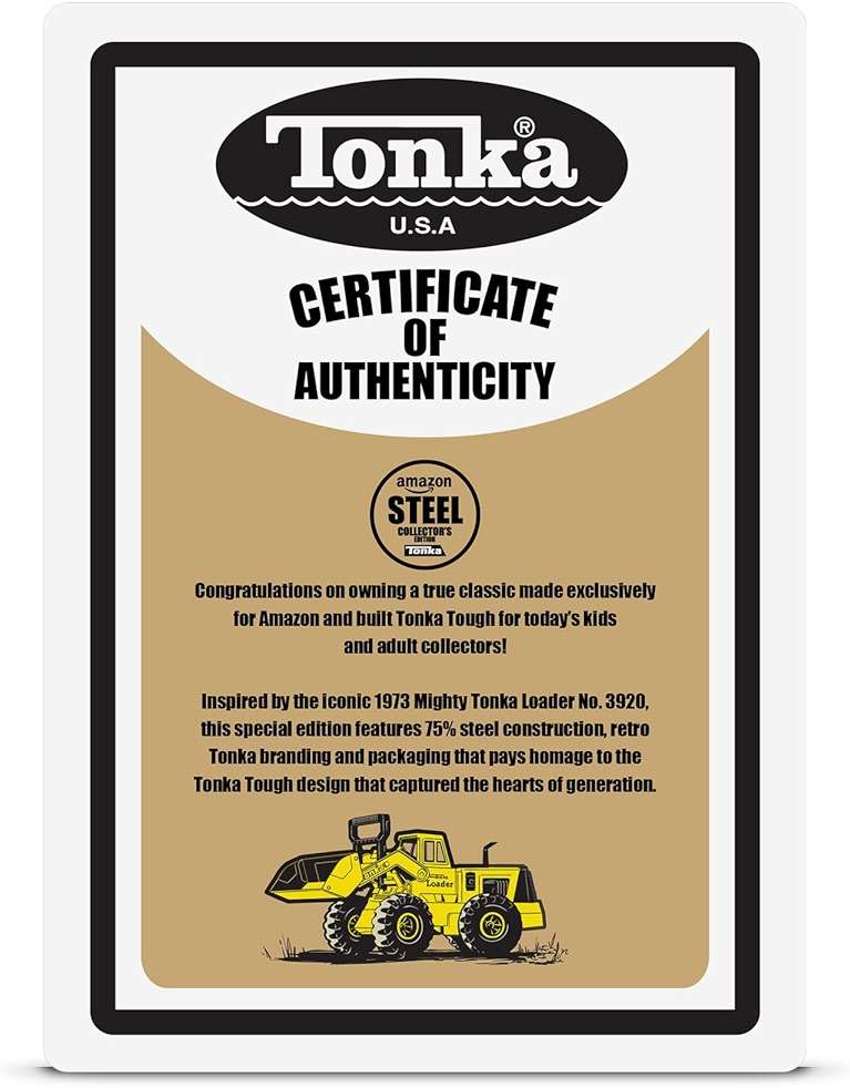 Tonka Retro Collector's Edition - Made with 2X More Steel, Kids Construction Toy, Metal Truck, Toy Truck for Boys and Girls, Kids, Toddlers, Ages 3+, Front Loader - Amazon Exclusive - Image 10