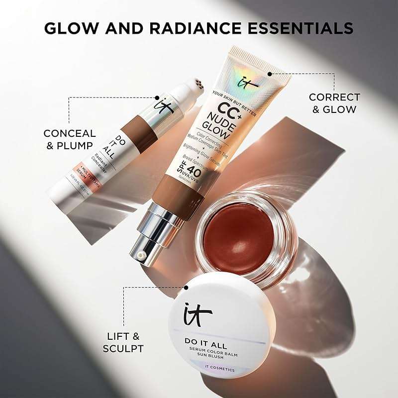 IT Cosmetics Do It All Serum Color Balm Sun Cream Blush & Bronzer, Blendable & Buildable, Lift, Reshape, All-Over Color, 24HR Hydration, Hyaluronic Acid, Peptides & Vitamin E - 0.63 oz - Image 9