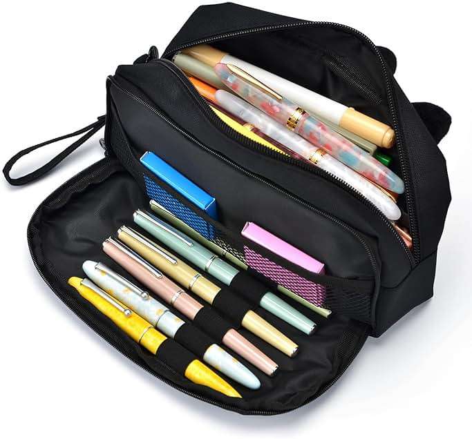Hongdian Large Capacity Pencil Case, 3D Cat Pen Bags Pencil Pouch Organizer for Office College School - Image 8