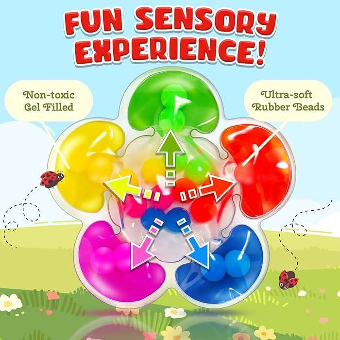 Color Sorting Sensory Toys for Autism, Roadtrip Travel Essenstial for Toddler, Color Matching Fidget Toy Preschool Learning Activities Educational Calm Down Montessori Toy for Kids Ages 1 2 3 - Image 3