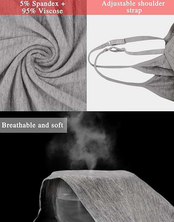 BQTQ 3 Pcs Womens Camisole Tank Top Spaghetti Strap Camisoles Ladies Undershirts - Image 4