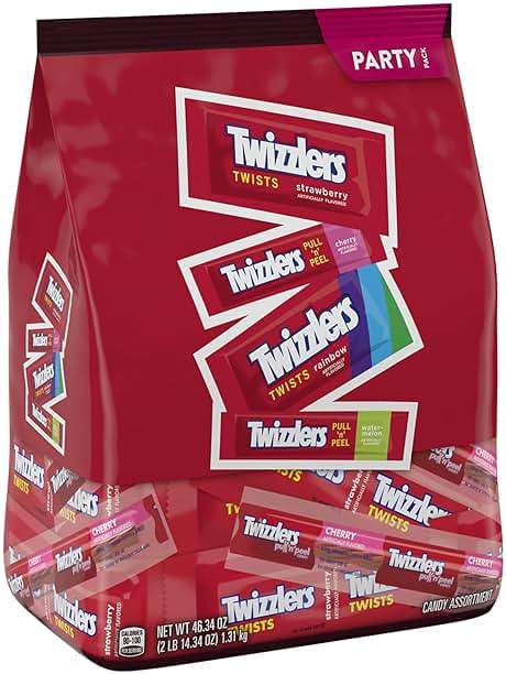TWIZZLERS Assorted Flavored Licorice Style, Candy Bulk Party Pack, 46.34 oz - Image 3