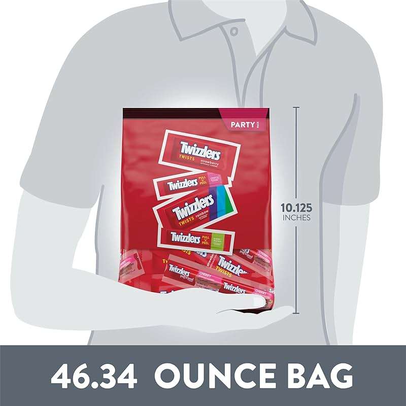 TWIZZLERS Assorted Flavored Licorice Style, Candy Bulk Party Pack, 46.34 oz - Image 4