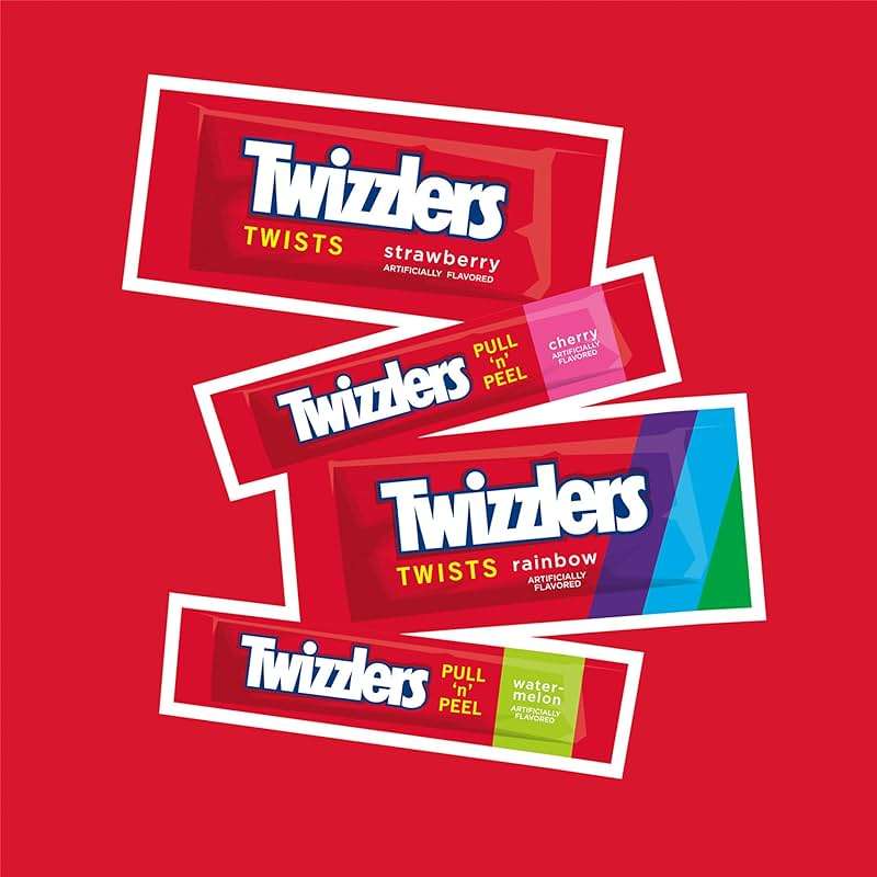 TWIZZLERS Assorted Flavored Licorice Style, Candy Bulk Party Pack, 46.34 oz - Image 7