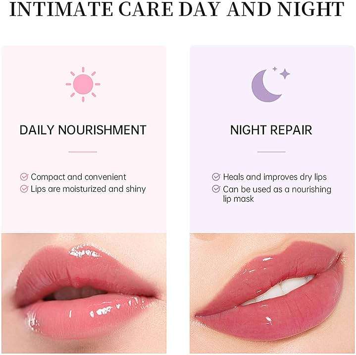 3 Color Glossy Lip Balm Butter Lip Gloss，Moisturizing Non Sticky High Shiny Finish Lip Glow Oil, Natural Plumping Lip Tint Lip Care & Repair Lip Mask for Soft & Smooth & Protect Dry Lip - Image 7